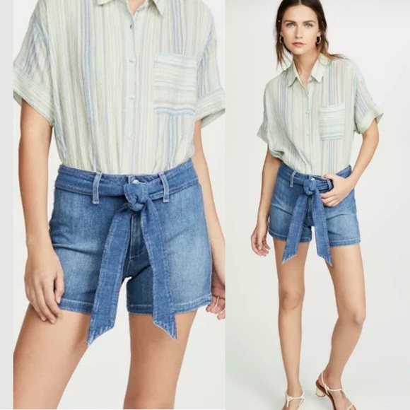 NEW! JOE’S denim blue jeans belt shorts - Picture 2 of 8